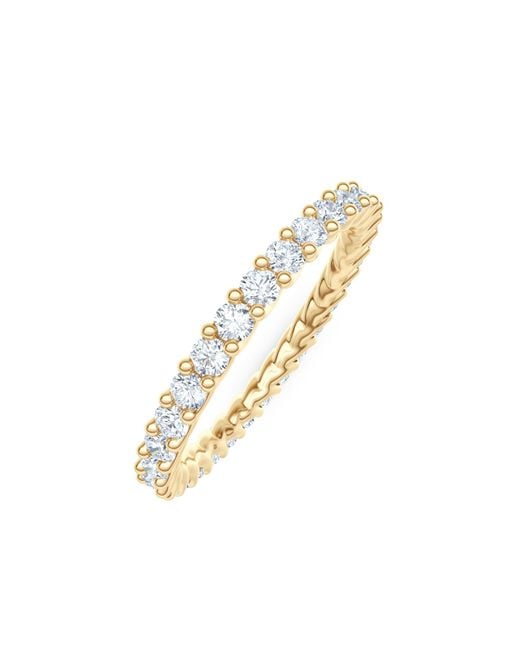 The Diamond Store Metallic Legacy 1.00Ct Round Cut Lab Diamond Eternity Ring