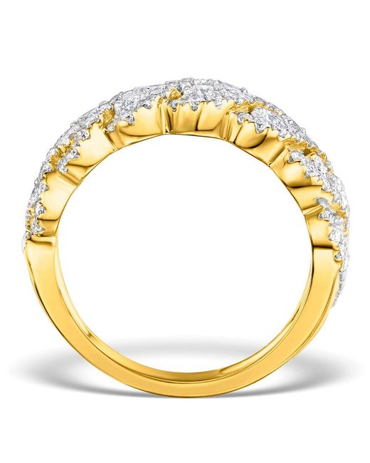 The Diamond Store Metallic Lab Diamond Weave Ring 1Ct H/Si