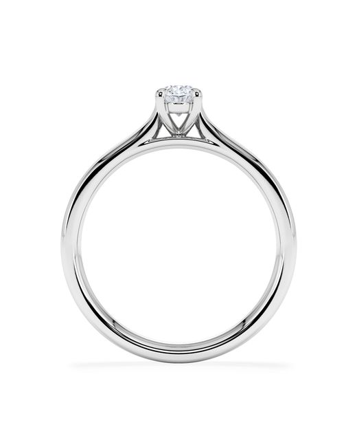 The Diamond Store White Amora Oval 0.50Ct Diamond Engagement Ring G/Vs1 Set