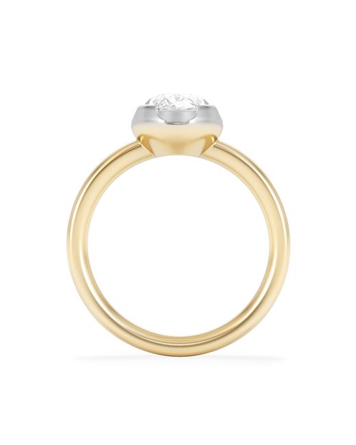 The Diamond Store White Muse 2.00Ct Oval Cut Lab Grown Solitaire Engagement Ring