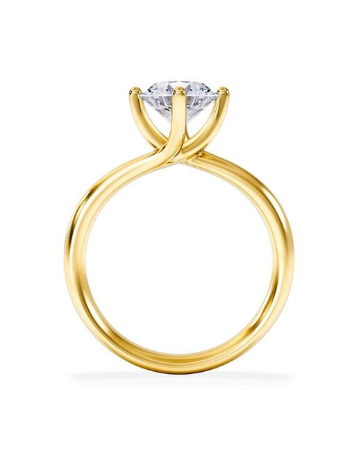 The Diamond Store Metallic 1.50Ct Diamond Engagement Ring Lily Lab F/Vs1 18K Igi Certified