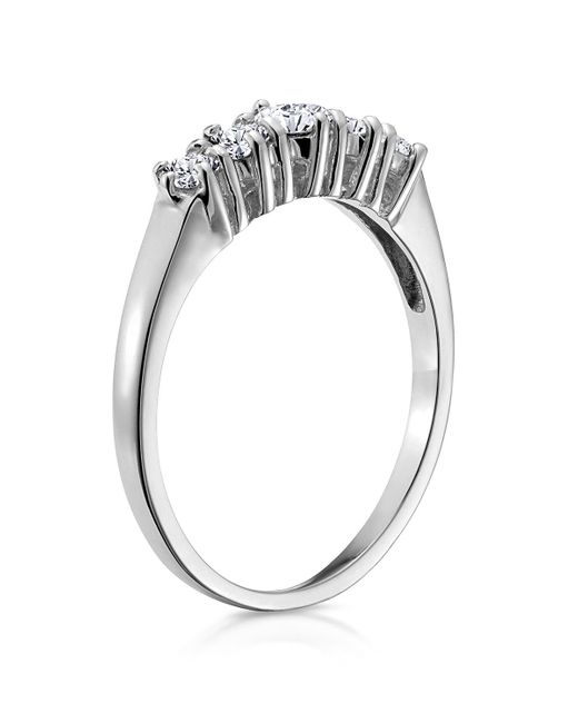 The Diamond Store Metallic Ellie 18K 5 Stone Diamond Eternity Ring 0.50Ct G/Vs