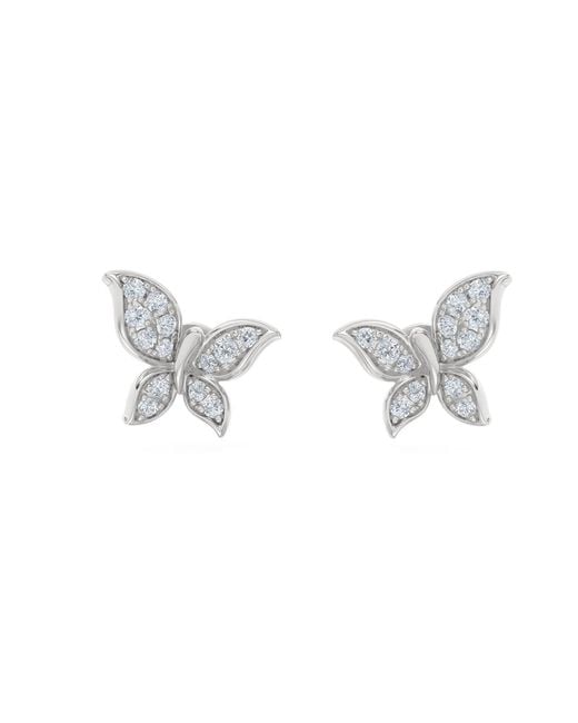 The Diamond Store Metallic Papillon 0.15Ct Lab Diamond Stud Earrings