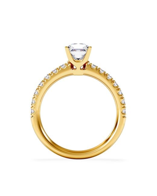 The Diamond Store Metallic Katerina Gia Princess Diamond Engagement Ring 18K 1.15Ct G/Si2