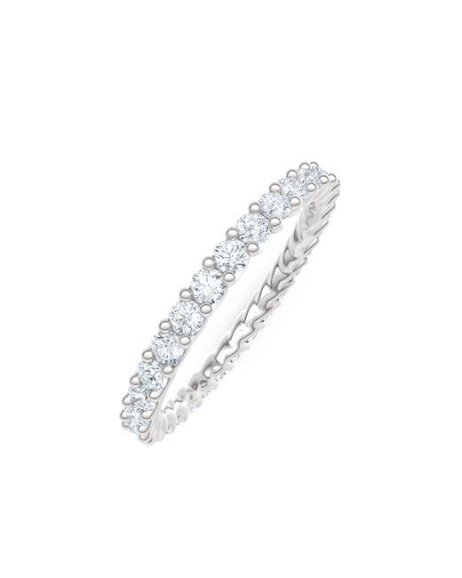 The Diamond Store White Legacy 1.00Ct Round Cut Lab Diamond Eternity Ring