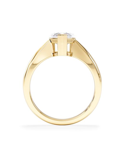 The Diamond Store Metallic Naomi Heart Cut Lab Diamond Engagement Ring 1.00Ct H/Si