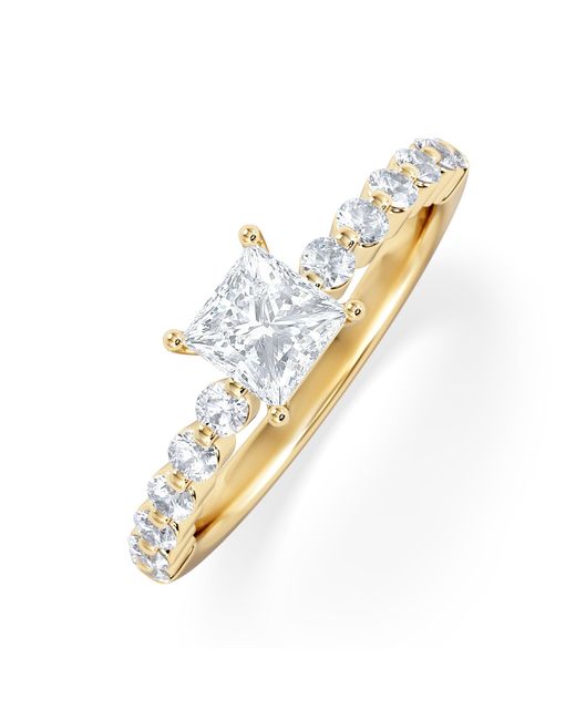 Solstice Diamond Line The Diamond Store Solstice Princess Cut 0.80Ct Lab Diamond Engagement ...