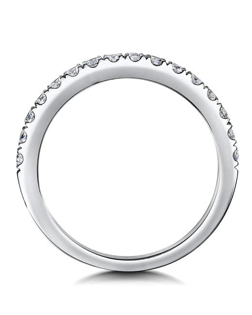 The Diamond Store Metallic Natalia Matching 2Mm Wedding Band 0.55Ct H/Si Diamonds 18Kw