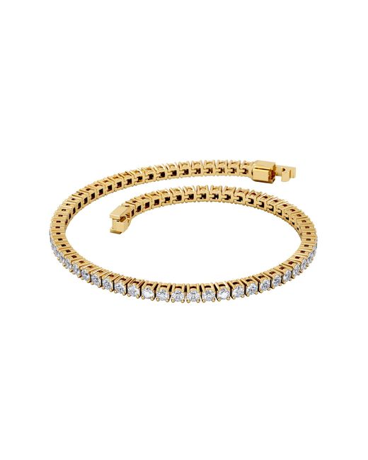 The Diamond Store Metallic Lab Diamond Tennis Bracelet 3.00Ct