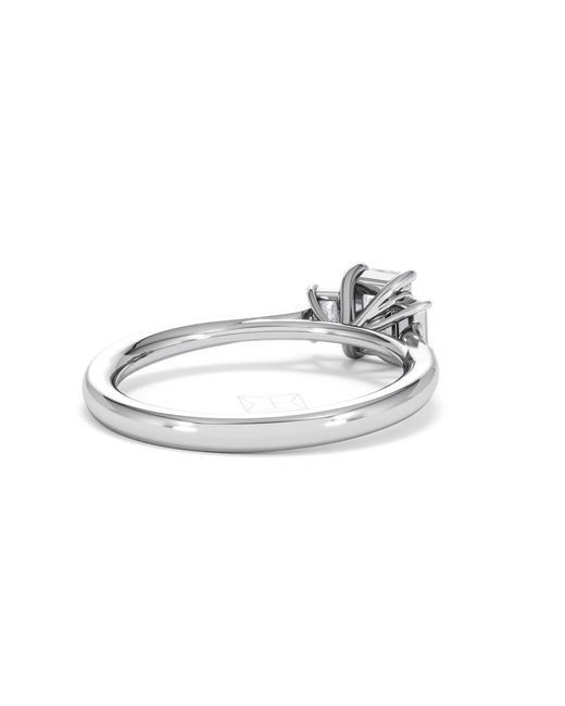 The Diamond Store White Evoke 3 Stone Emerald Cut Lab Diamond Ring 0.50Ct