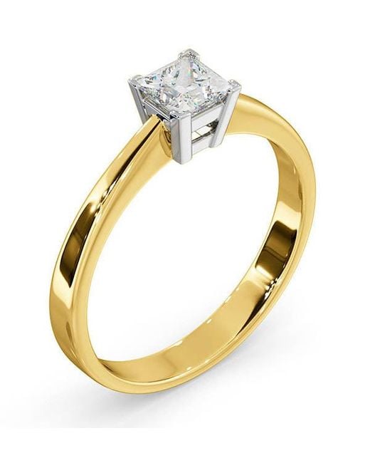 The Diamond Store Metallic Certified Lauren 18K Diamond Engagement Ring 0.50Ct-G-H/Si