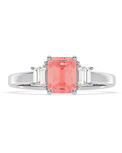 The Diamond Store Pink Erika Lab Diamond 1.70Ct Emerald Cut Ring