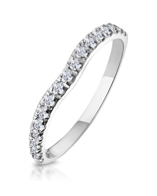 The Diamond Store Metallic Matching Wedding Band 0.27Ct H/Si Diamond