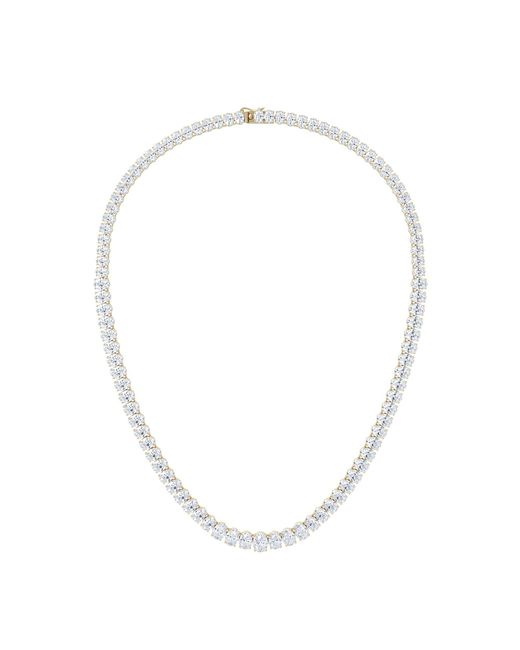 The Diamond Store Metallic Luxe 33.00Ct Lab Diamond Necklace With Igi Certified Oval-Cut Diamonds