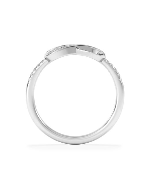 The Diamond Store White Infinity Love 0.13Ct Lab Diamond Pavé Ring
