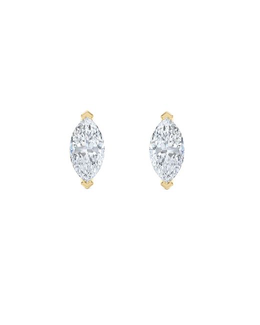 The Diamond Store Blue 2.00Ct Marquise Cut Lab Diamond Stud Earrings
