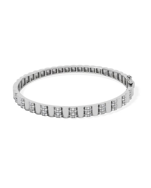 The Diamond Store White Contour 0.50Ct Lab Diamond Bangle