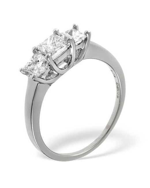 The Diamond Store Metallic Lauren 18K 3 Stone Diamond Ring 0.25Ct G/Vs
