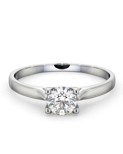 The Diamond Store Metallic Certified 0.50Ct Grace Engagement Ring G/Si1