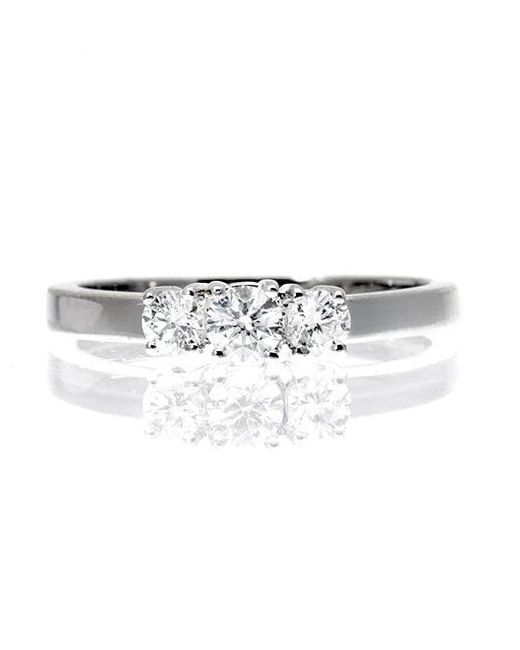 The Diamond Store White Ellie 3 Stone Lab Diamond Ring 0.50Ct G/Vs