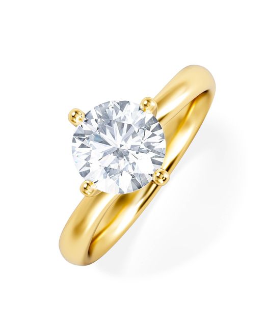 The Diamond Store Metallic 1.50Ct Diamond Engagement Ring Lily Lab F/Vs1 18K Igi Certified
