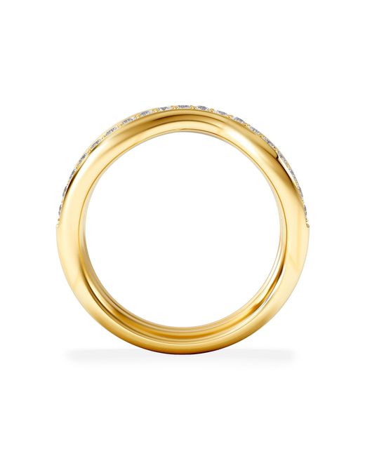The Diamond Store Metallic Duo Wave Stacking Lab Diamond Ring 0.26Ct