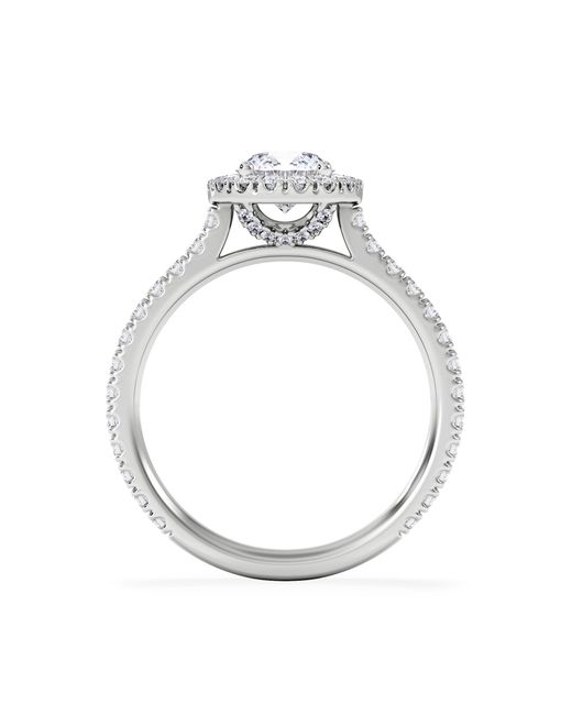 The Diamond Store White Reina Gia Diamond Halo Engagement Ring