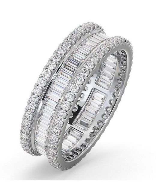 The Diamond Store Metallic Eternity Ring Katie Diamond 2.00Ct G/Vs