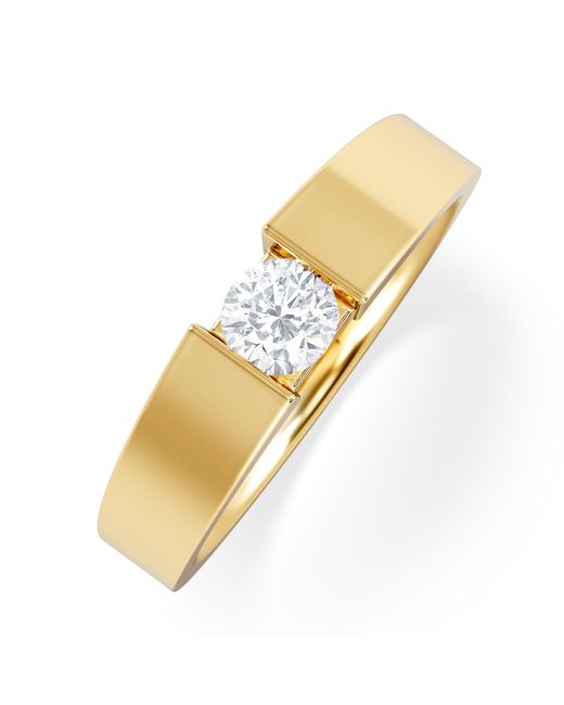 The Diamond Store Metallic Jessica 0.25Ct Round Cut Lab Diamond Solitaire Engagement Ring