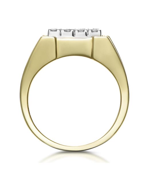 The Diamond Store Metallic Diamond 0.23Ct 9K Ring for men