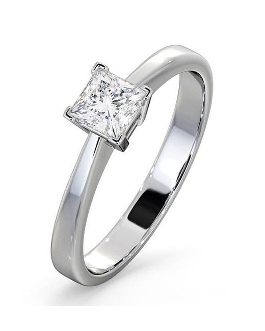 The Diamond Store Metallic Certified Lauren Diamond Engagement Ring 0.50Ct-G-H/Si