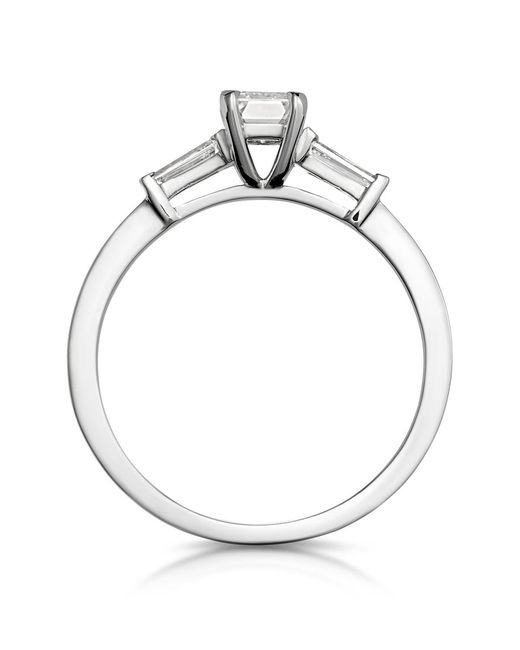 The Diamond Store Metallic Genevieve Emerald Cut Diamond Ring
