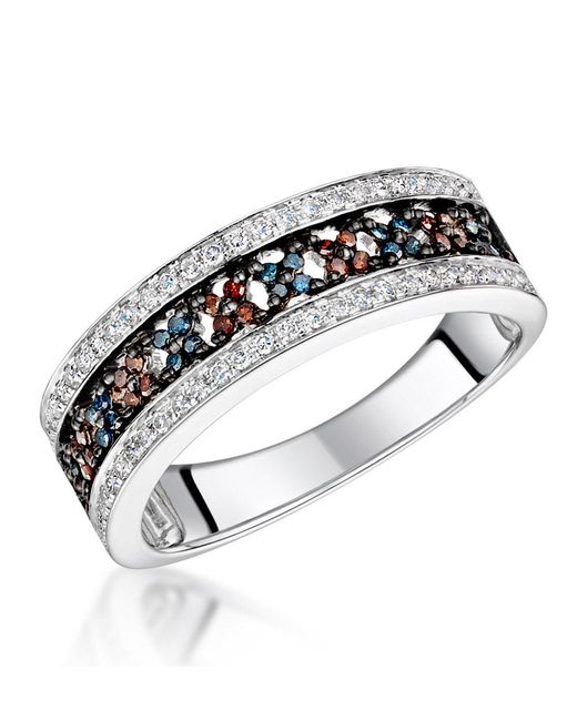 The Diamond Store Metallic Stellato Collection Multi Colour Diamond Ring 0.23Ct