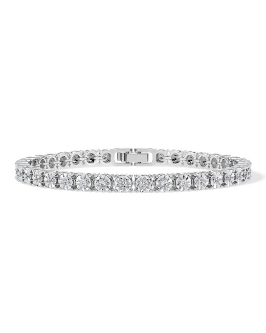 The Diamond Store Metallic Brilliance Lab Diamond Set 1.00Ct Tennis Bracelet