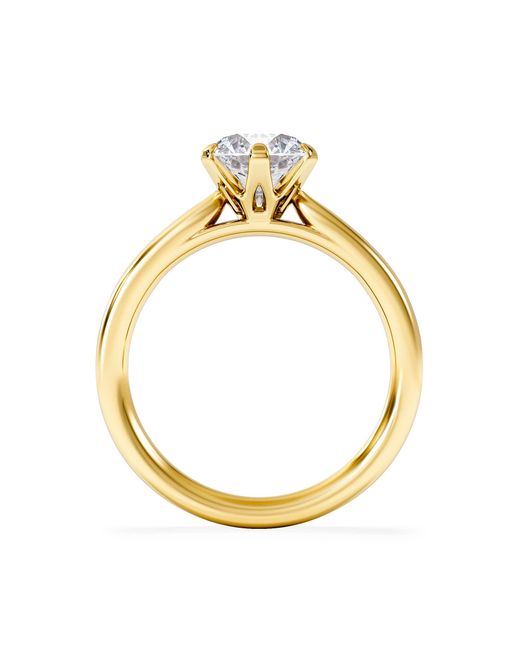 The Diamond Store Metallic 1.5Ct Diamond Engagement Ring Low Set Chloe Lab F/Vs1 18K