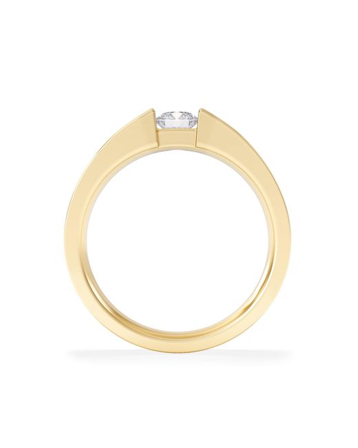 The Diamond Store Metallic Jessica 0.25Ct Round Cut Lab Diamond Solitaire Engagement Ring