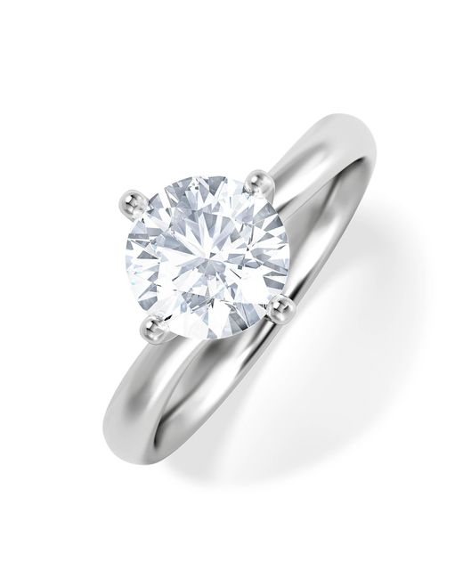 The Diamond Store White 1.50Ct Diamond Engagement Ring Lily Lab F/Vs1 18K