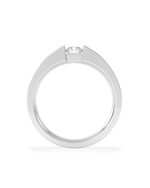 The Diamond Store Gray Jessica 0.25Ct Round Cut Lab Diamond Solitaire Engagement Ring