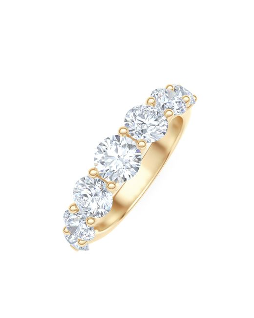 The Diamond Store Metallic Legacy 2.00Ct Round Cut Lab Diamond Half Eternity Ring