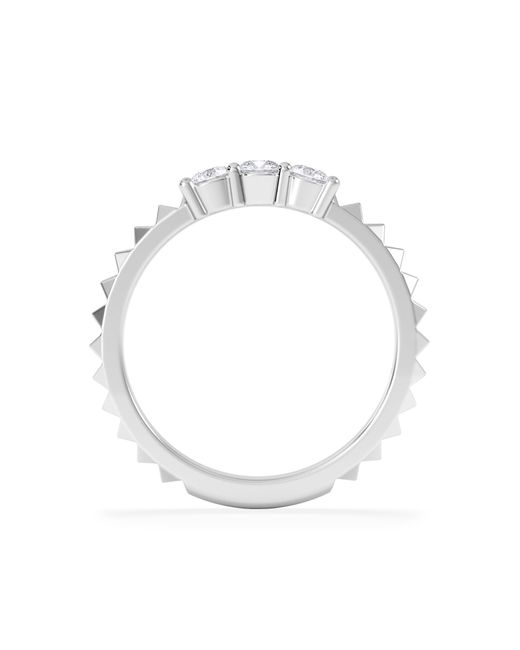 The Diamond Store White Era 0.33Ct Round Cut Lab Diamond 3 Stone Ring