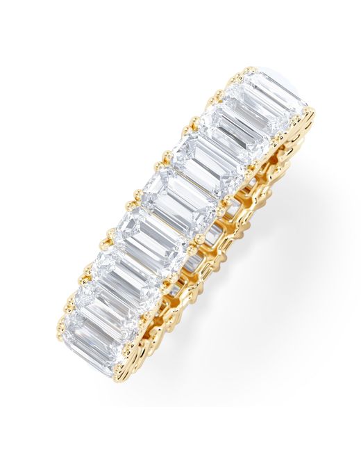 The Diamond Store Metallic Luxe 7.00Ct Lab Diamond Eternity Ring With Igi Certified Emerald-Cut Diamonds