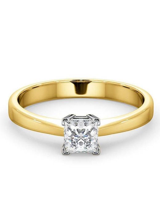 The Diamond Store Metallic Certified Lauren 18K Diamond Engagement Ring 0.50Ct-G-H/Si