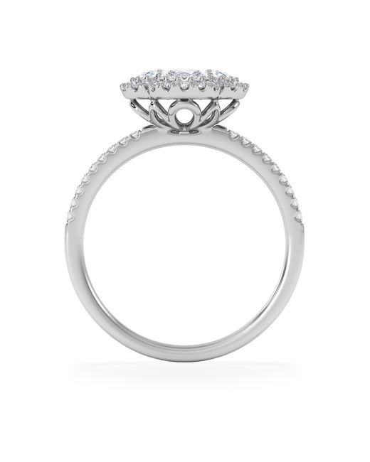 The Diamond Store White Alegria 1.00Ct Lab Diamond Halo Ring