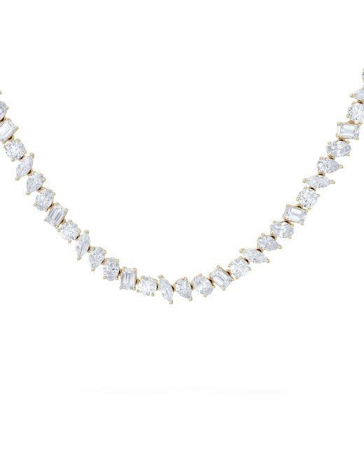 The Diamond Store Metallic Luxe 27.00Ct Lab Diamond Necklace With Igi Certified Mixed-Cut Diamonds