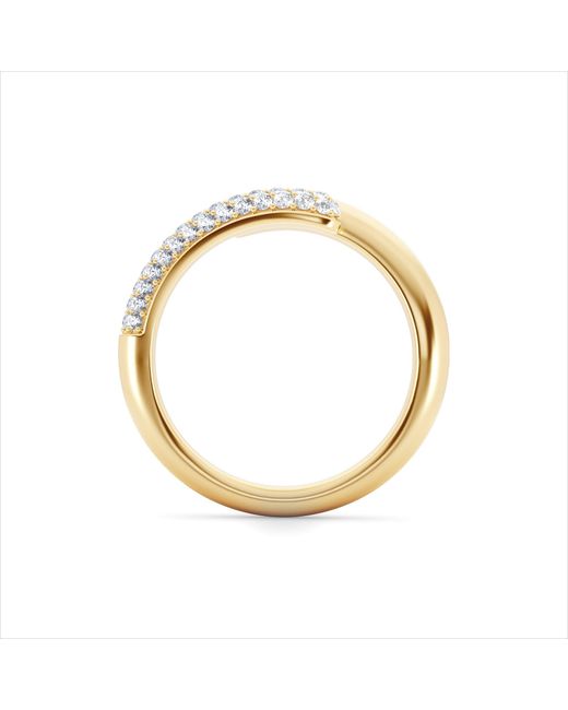 The Diamond Store Metallic 0.30Ct Lab Diamond Pavé Wrap Ring