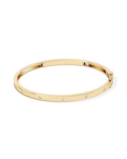 The Diamond Store Metallic Élan 0.15Ct Lab Diamond Bangle In18K Vermeil