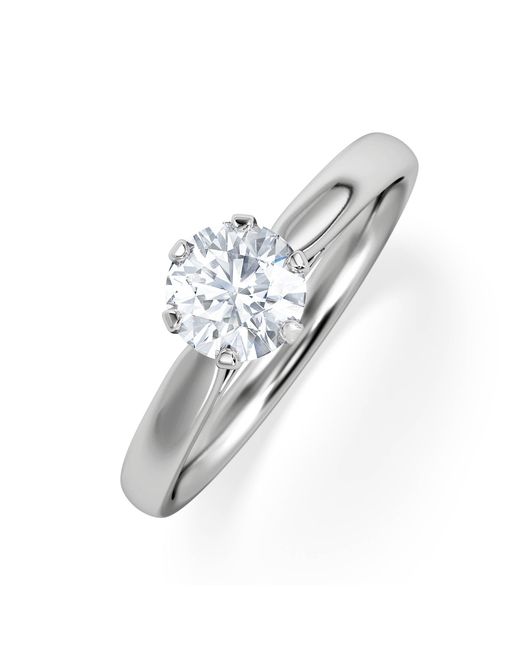 The Diamond Store White Certified 0.70Ct Chloe High 18K Engagement Ring G/Vs