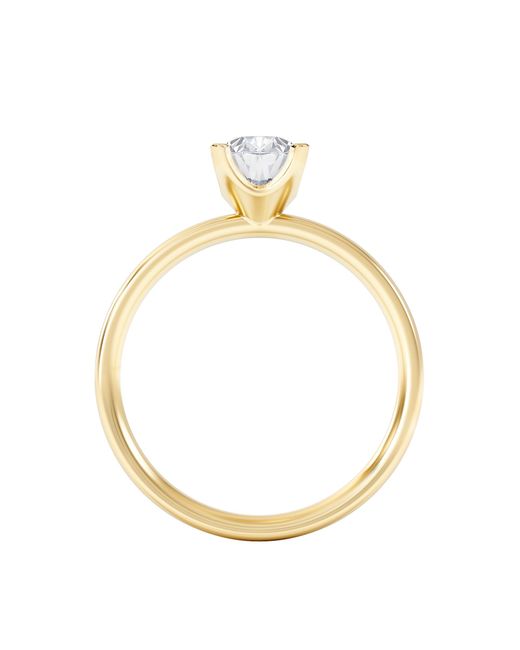 The Diamond Store Metallic Origin 1.00Ct Oval Cut Lab Diamond Solitaire Engagement Ring