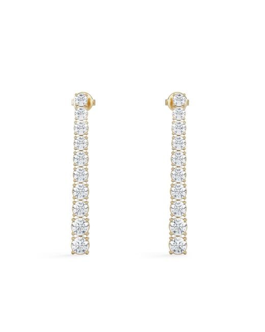 The Diamond Store White Luxe 5.00Ct Lab Diamond Drop Earrings With Igi Certified Brilliant-Cut Diamonds