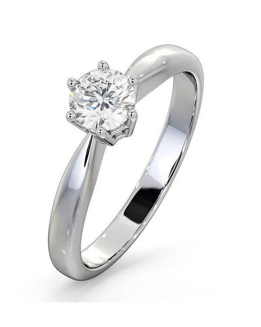 The Diamond Store Metallic Certified 0.50Ct Chloe High Engagement Ring G/Si1
